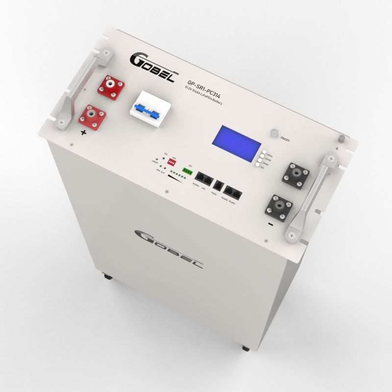 GP-SR1-PC314 Rack-Speicher Anschlussseite mit BMS und Kommunikationsports